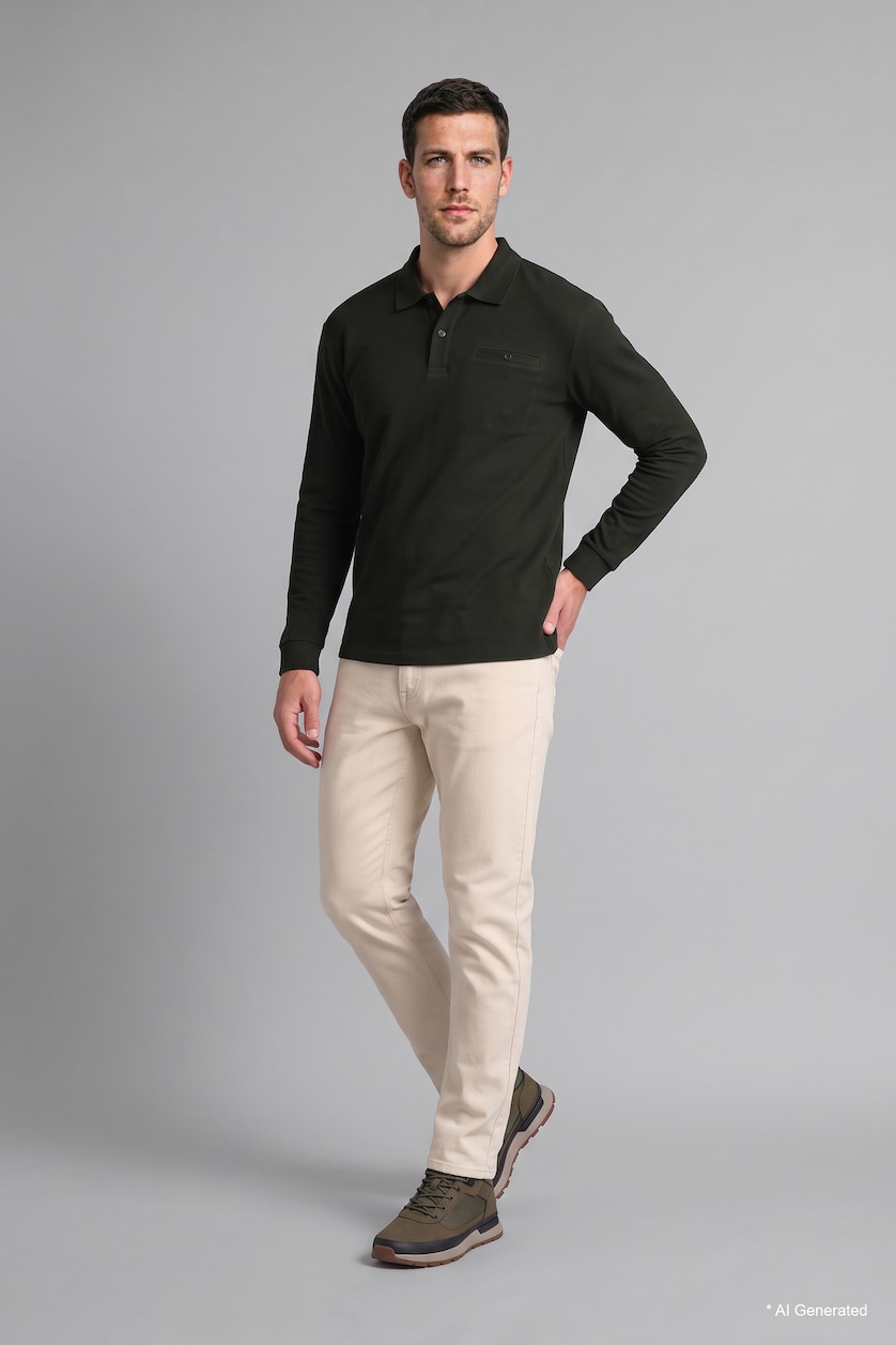 Men Dark Khaki Regular Fit Sweatshirt