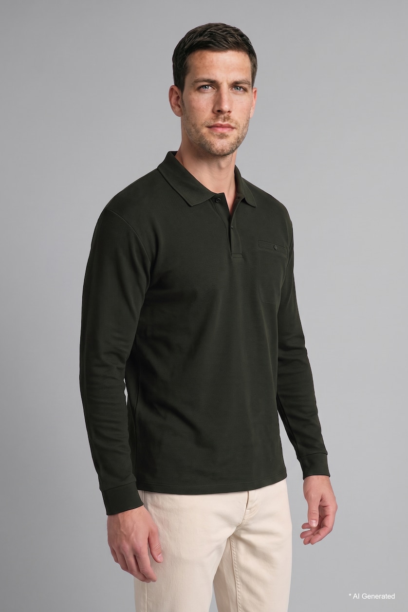 Men Dark Khaki Regular Fit Sweatshirt