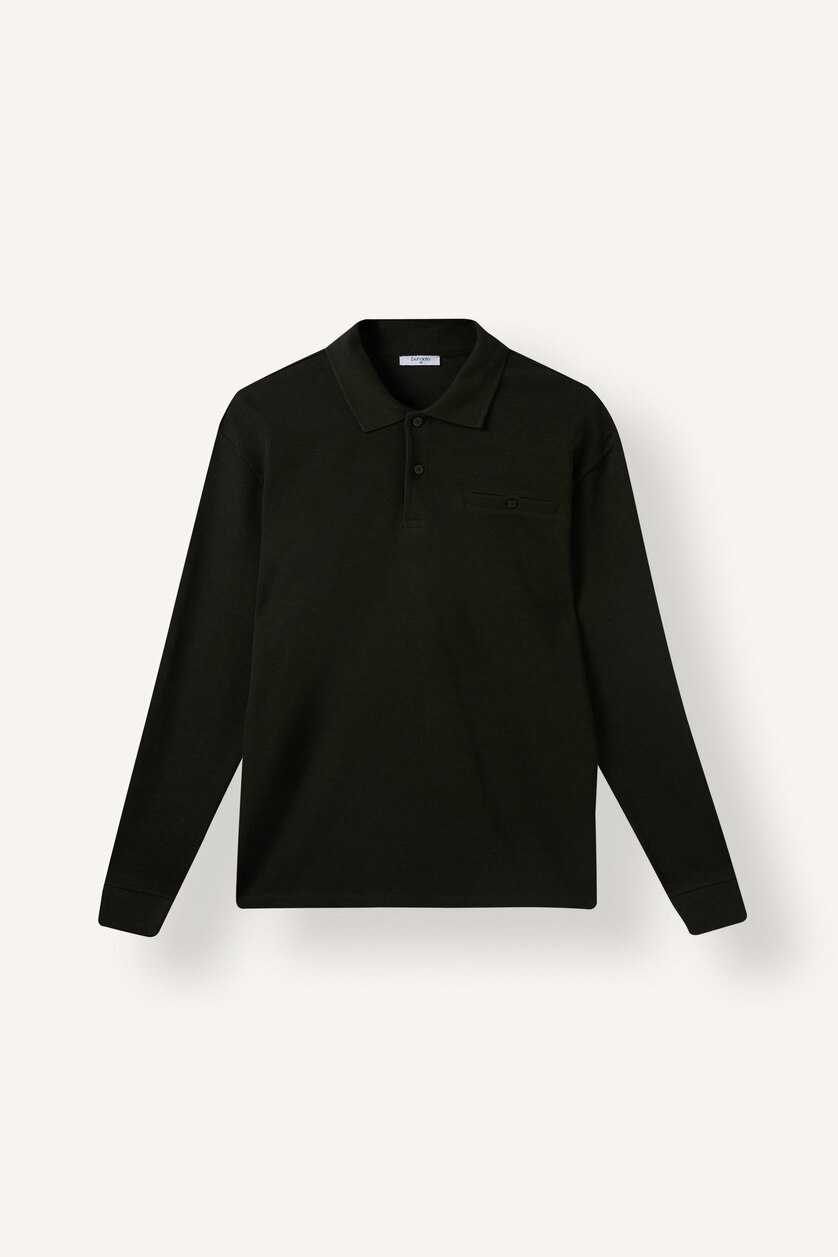 Men Dark Khaki Regular Fit Sweatshirt
