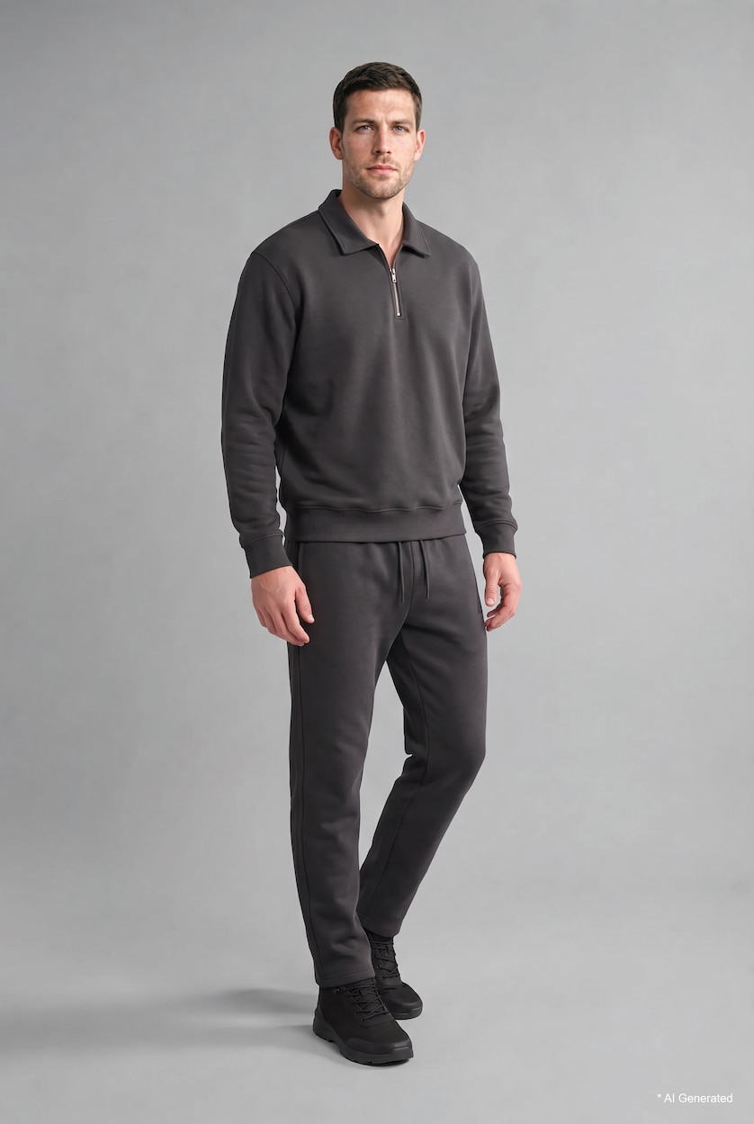 Man Anthracite Regular Fit Sweatshirt