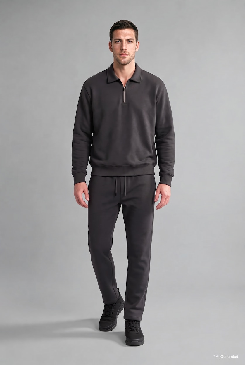 Man Anthracite Regular Fit Sweatshirt