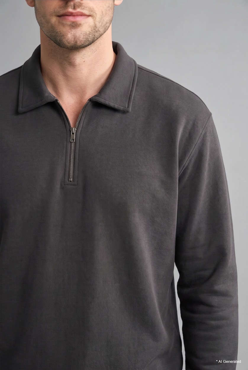 Man Anthracite Regular Fit Sweatshirt