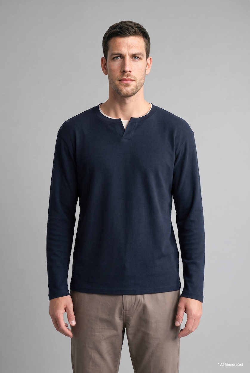 Men NAVY Regular Fit Sweatshirt