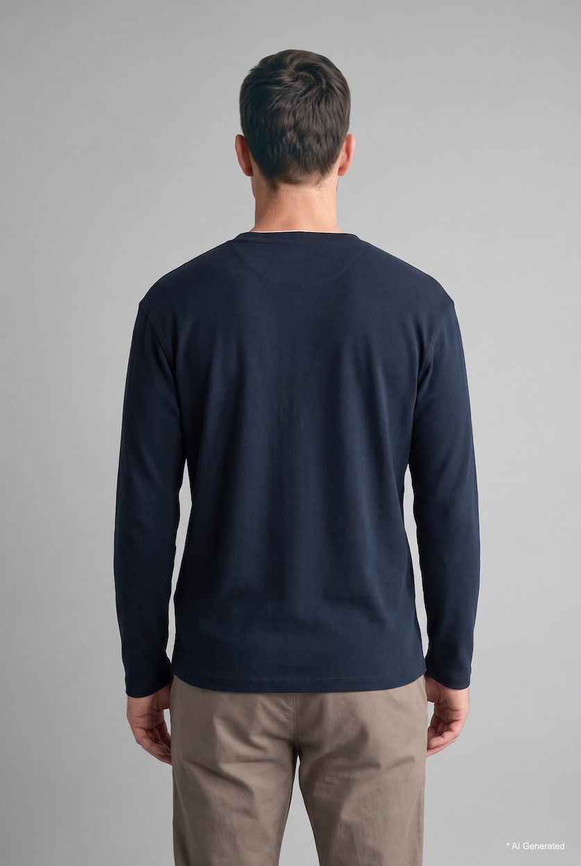 Men NAVY Regular Fit Sweatshirt