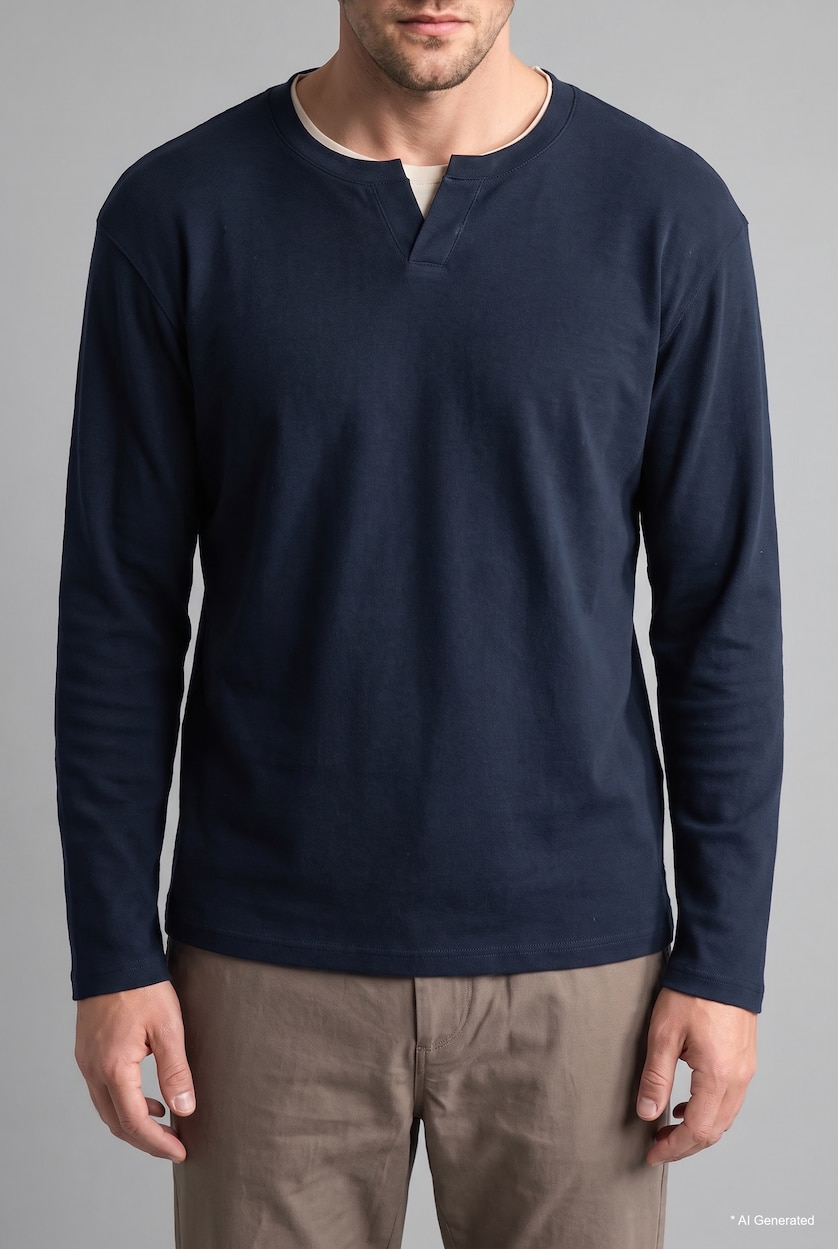 Men NAVY Regular Fit Sweatshirt
