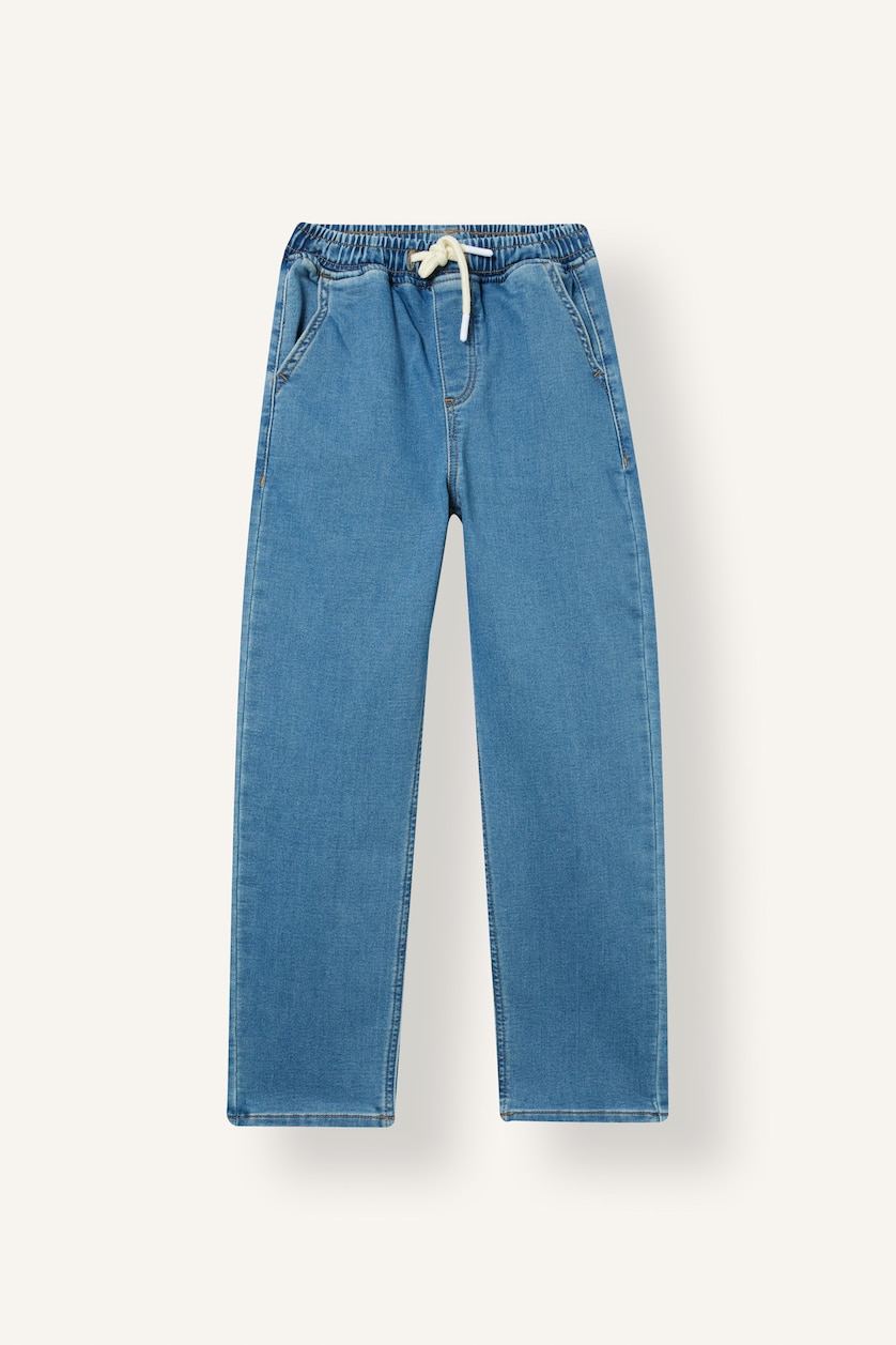 Erkek Çocuk - Genç Erkek Açık Mavi Loose Fit Jean Erkek Çocuk
