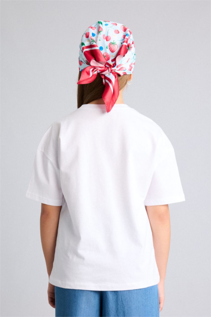 Young Girls - Teen Girls White Regular Fit Short Sleeve T-Shirt
