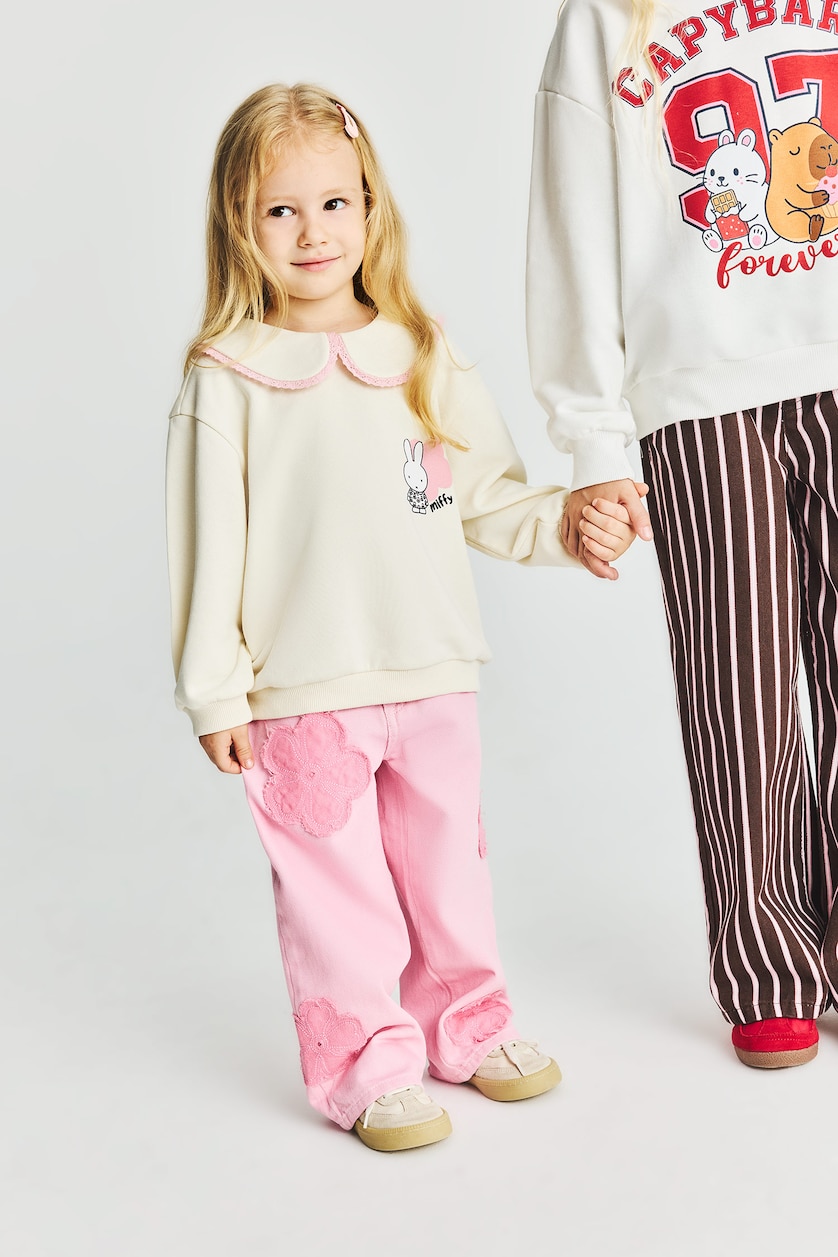 BABY GIRL Ecru Baby Girl Miffy Regular Fit Heavyweight Sweatshirt