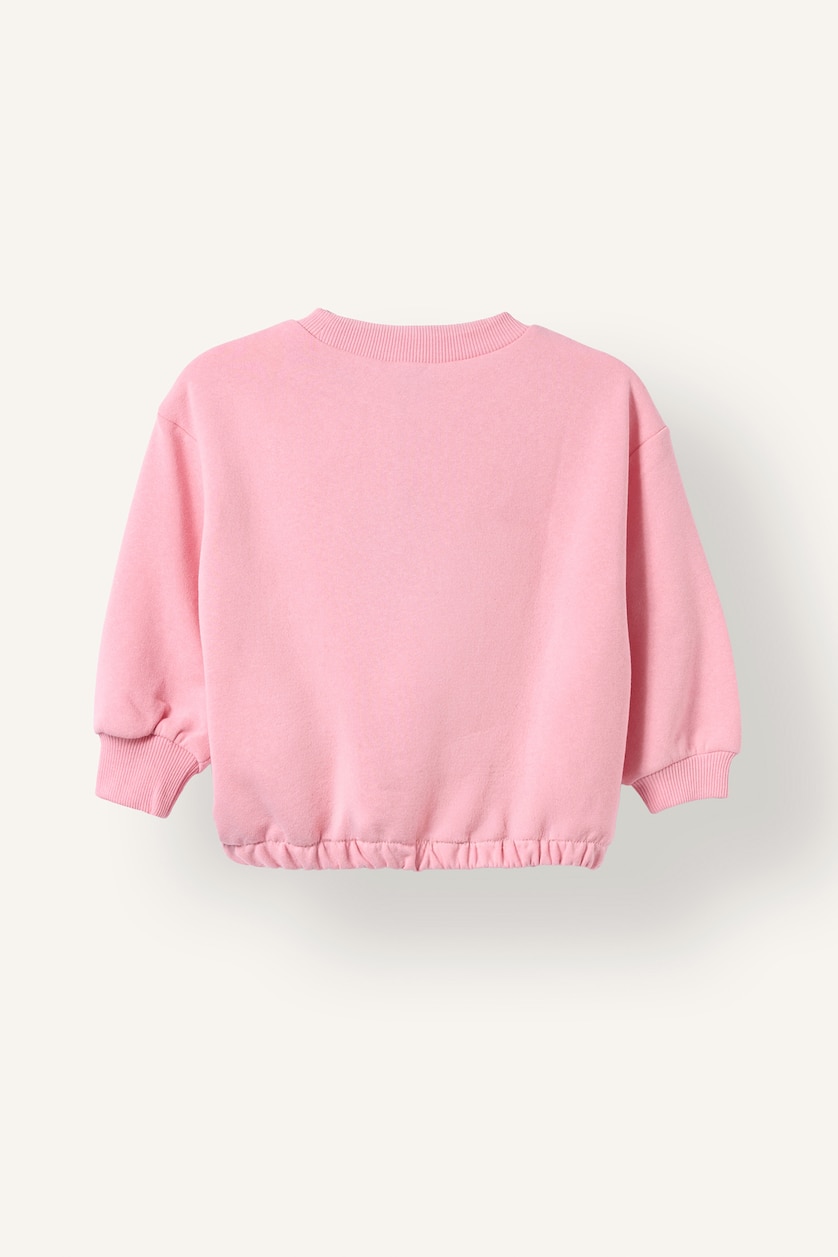 Kız Bebek Pembe Miffy Regular Fıt Kalın Sweatshirt Kız Bebek
