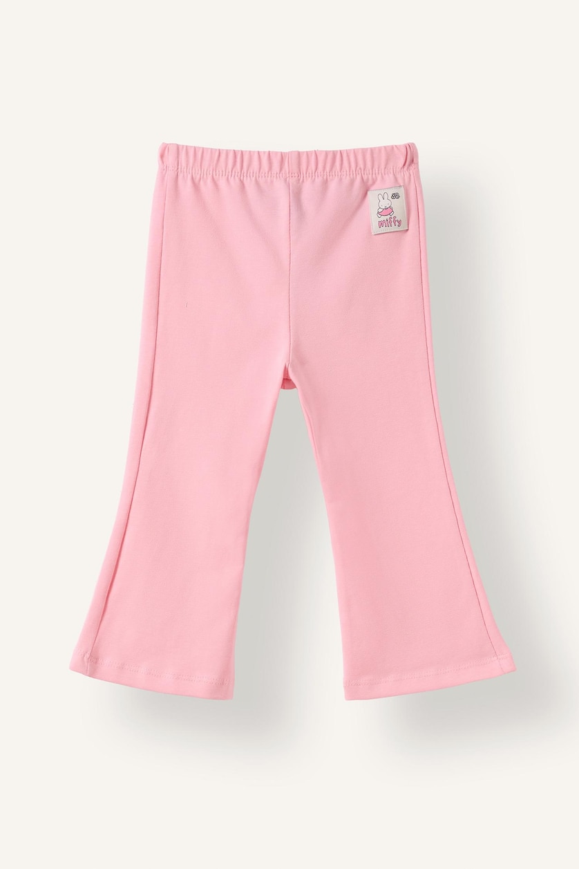 Baby Girls Ecru 2 piece Regular Fit Crew Neck Set