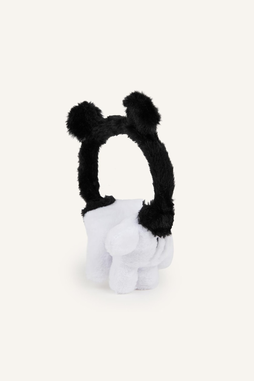 Erkek Çocuk - Genç Erkek Siyah Disney Mickey Peluş Kulaklık Erkek Çocuk