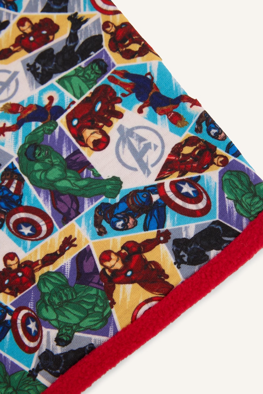 Erkek Çocuk - Genç Erkek Kırmızı Marvel Polar Boyunluk Atkı Erkek Çocuk