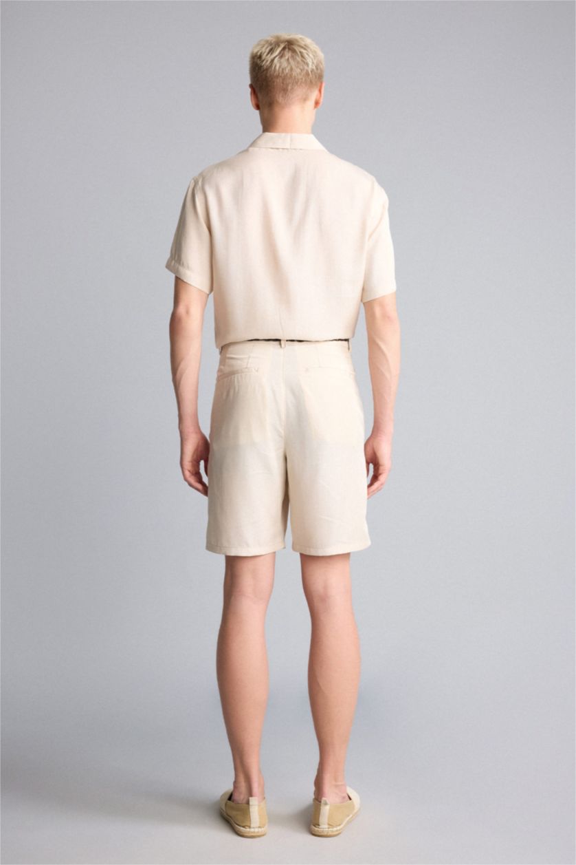 Men Beige Baggy Fit
