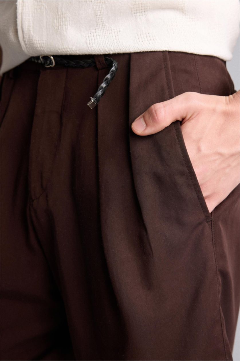 Men Brown Baggy Fit
