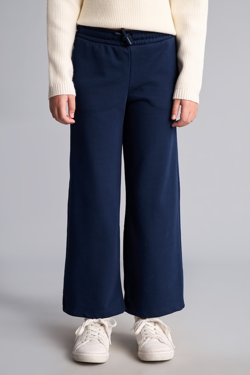 Young Girls - Teen Girls NAVY Girl Waist Wide Leg Sweatpants