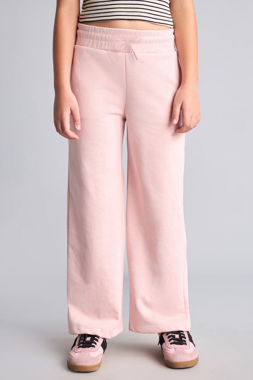 Kız Çocuk - Genç Kız Pembe Wide Leg Eşofman Altı Kız Çocuk