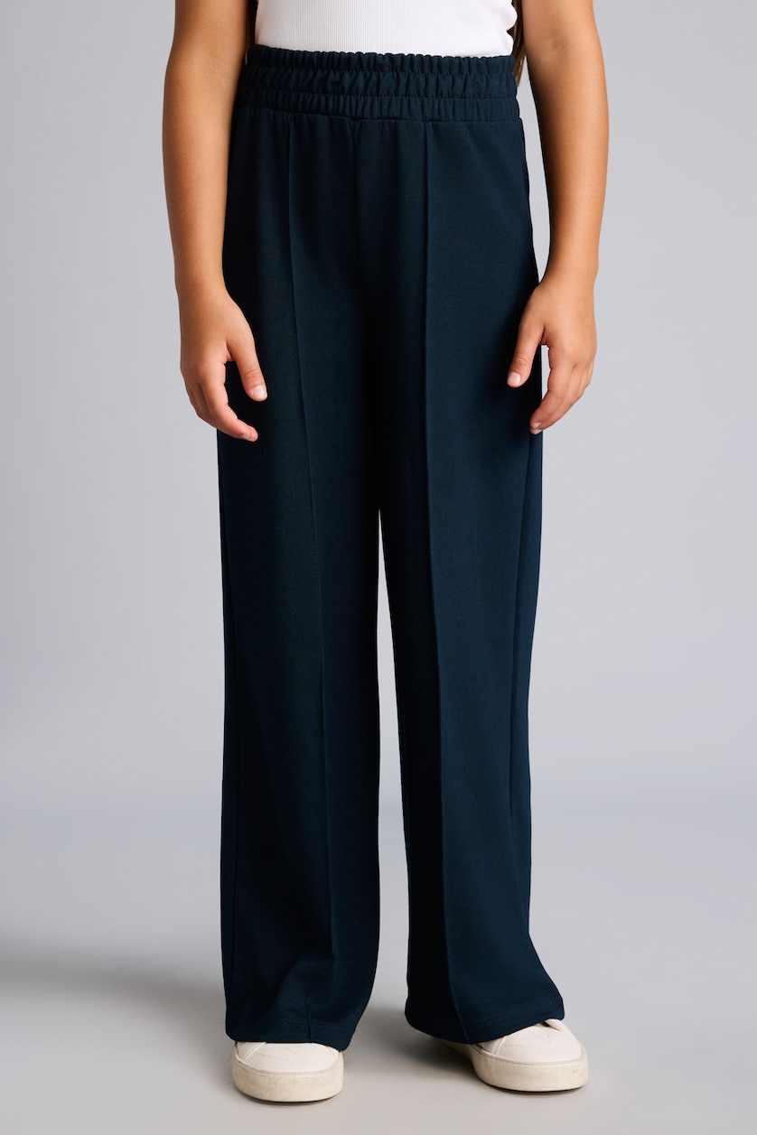 Kız Çocuk - Genç Kız Lacivert Wide Leg Modal Pantolon Kız Çocuk