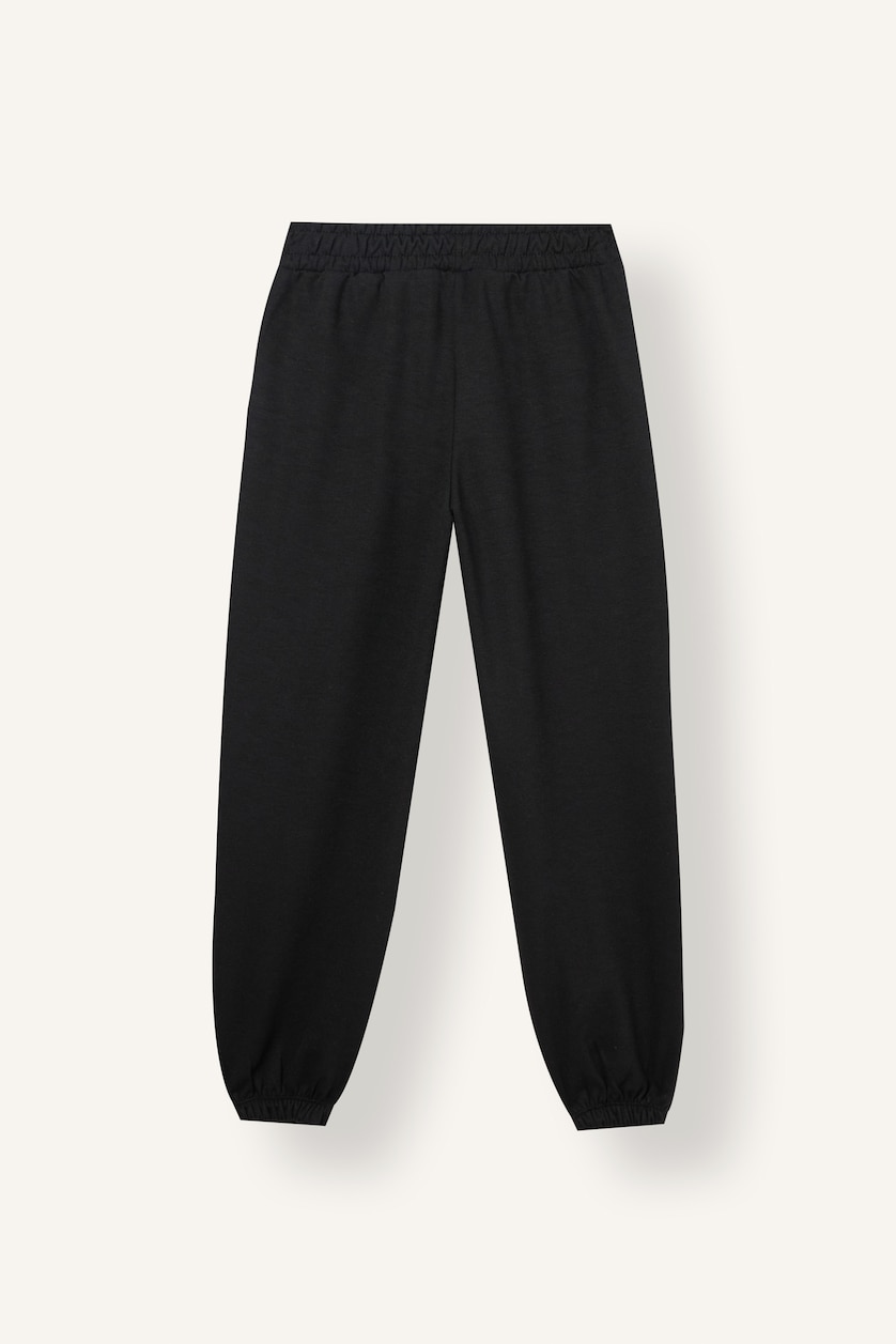 GIRLS & TEENS Siyah Büyük Girl Jogger Fit Elastic Waist Sweatpants