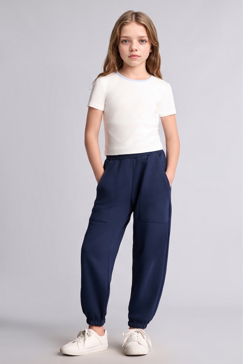 Young Girls - Teen Girls NAVY jogger Trousers