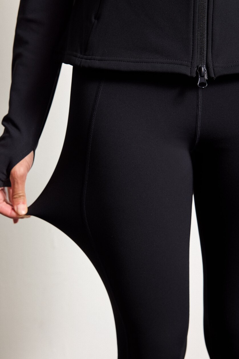 Women Black High Waist Sport Leggings