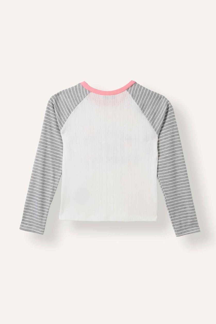 Young Girls - Teen Girls Light Grey Slogan Long Sleeve T-Shirt