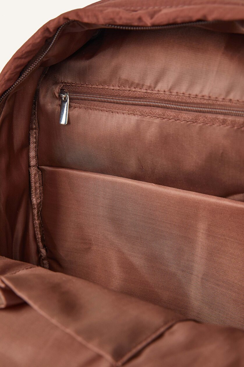 Woman Brown Backpack