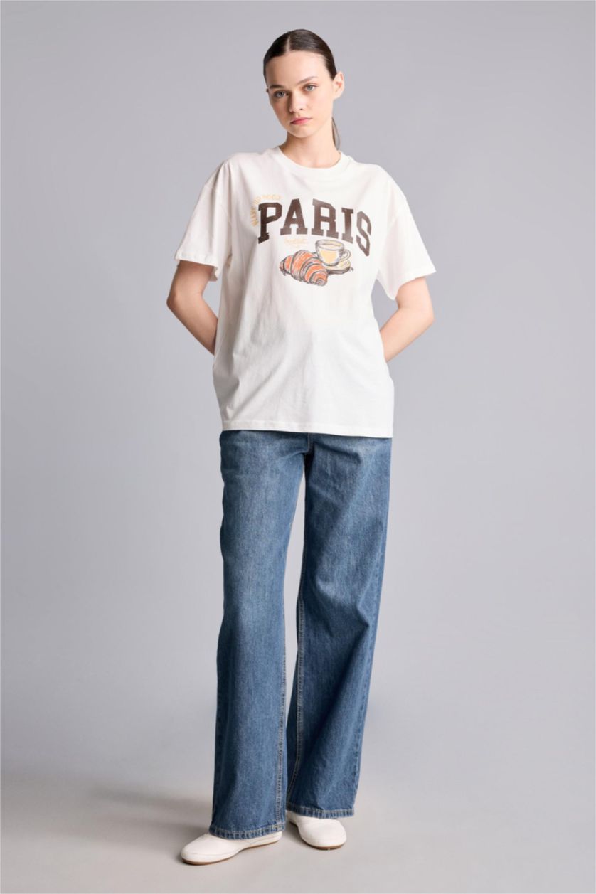 Women Dark Blue High Waist Straight Fit Trousers