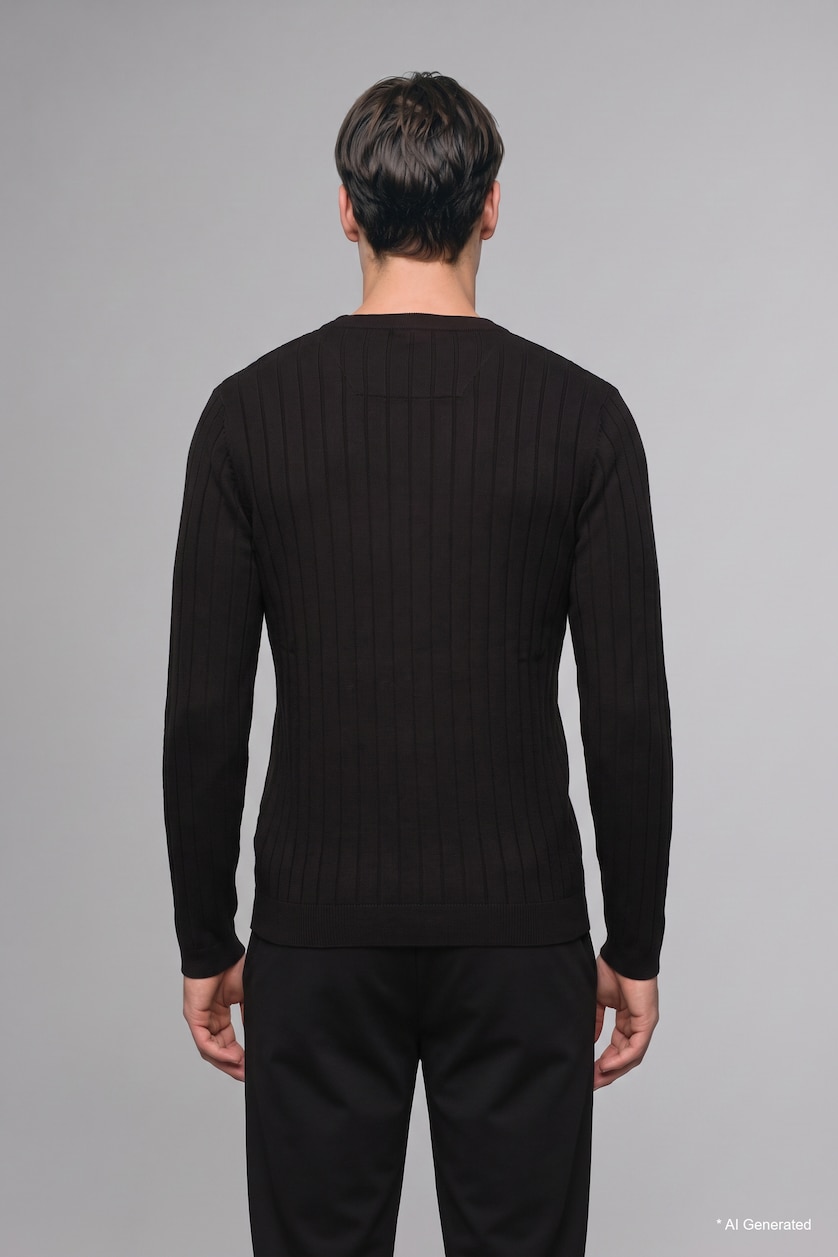 Man Black Pullover