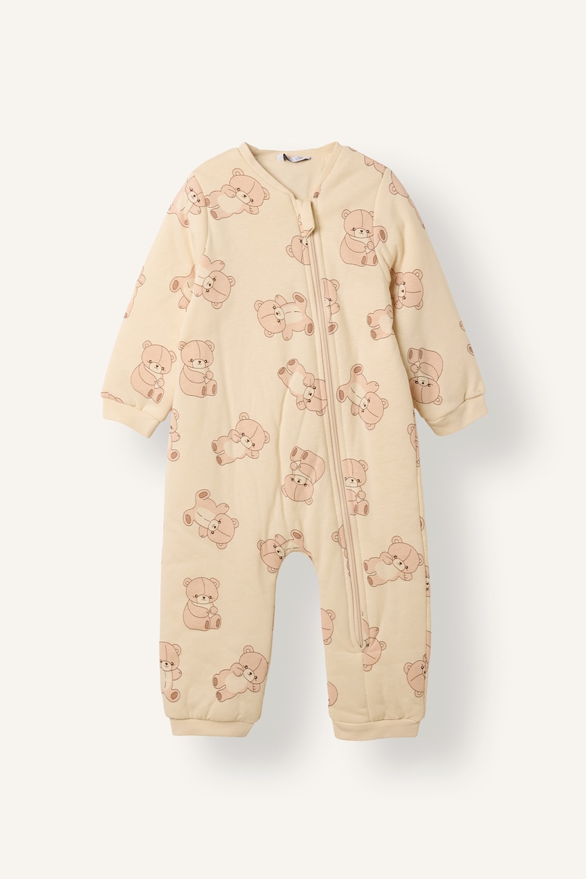 Baby Boys Beige Jumpsuit