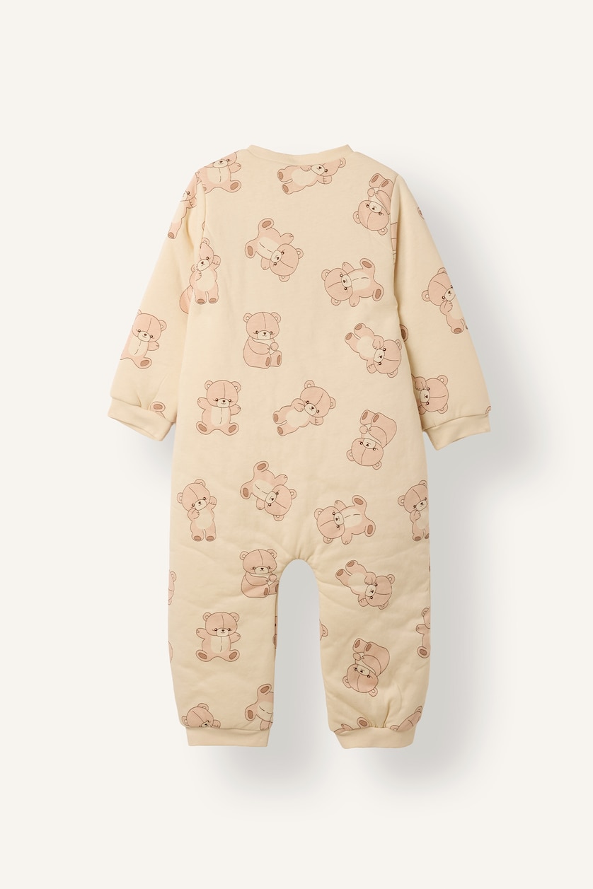 Baby Boys Beige Jumpsuit