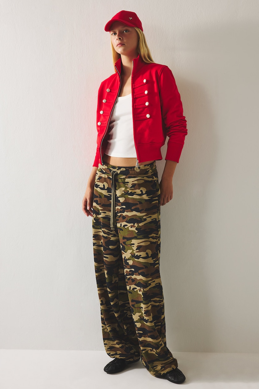 Women Red Loose Fit Cardigan