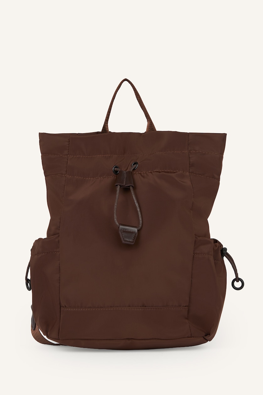 Woman Brown Backpack