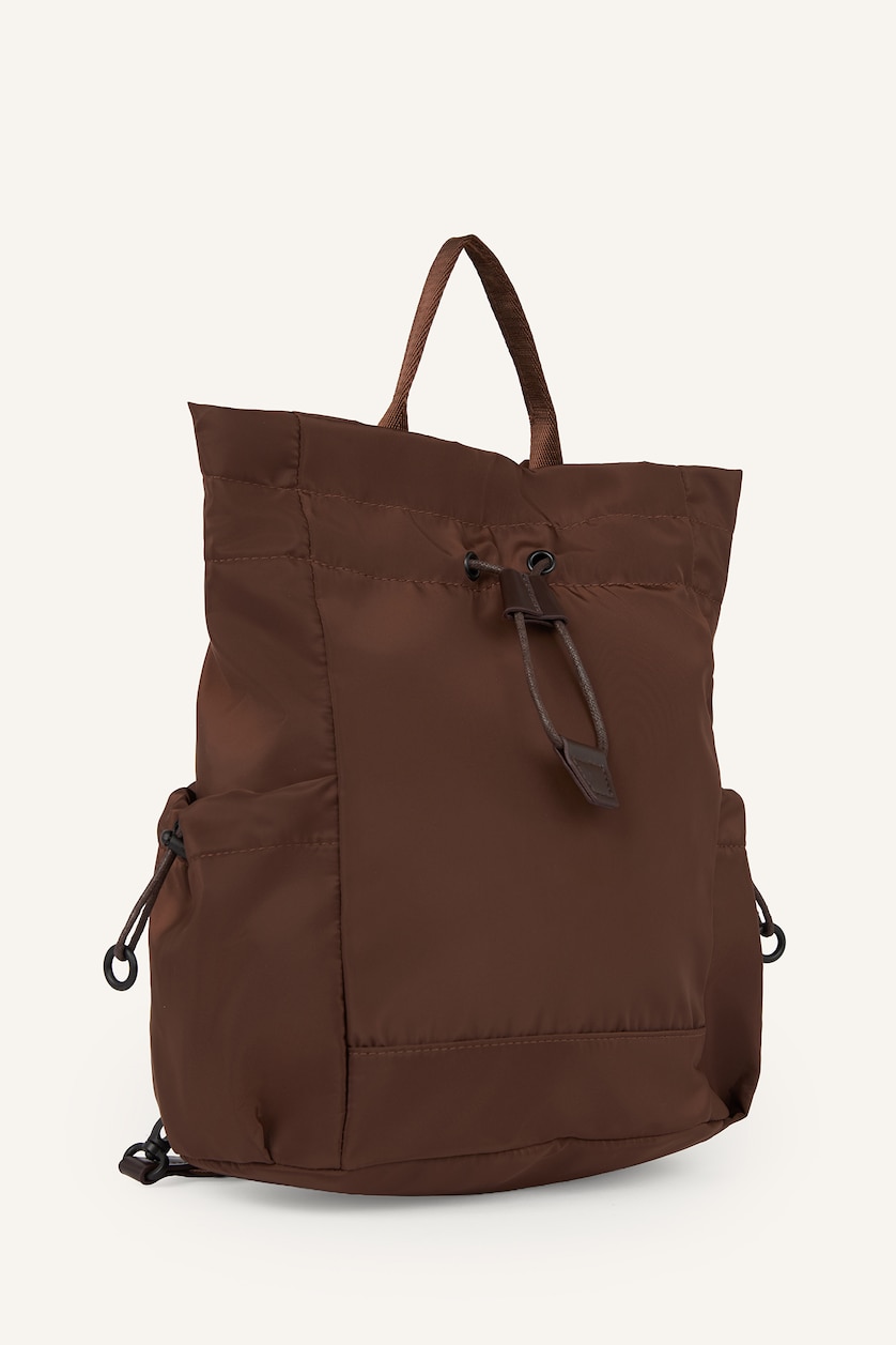 Woman Brown Backpack