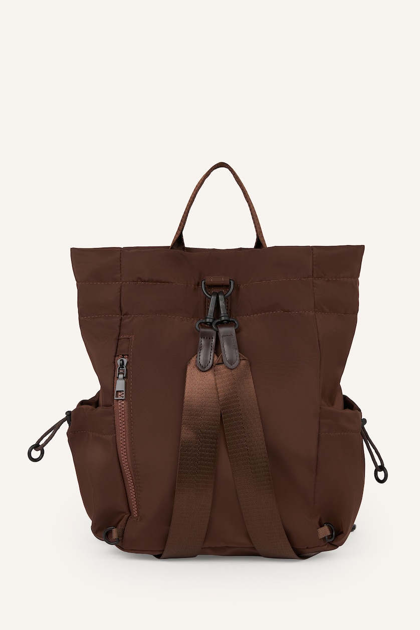Woman Brown Backpack