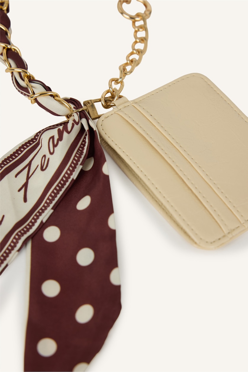 Women Beige Woman Business Card Wallet