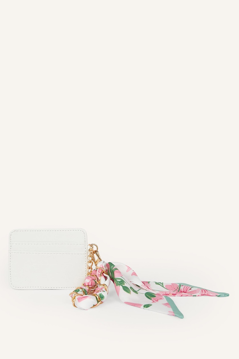 Women White Woman Business Card Wallet