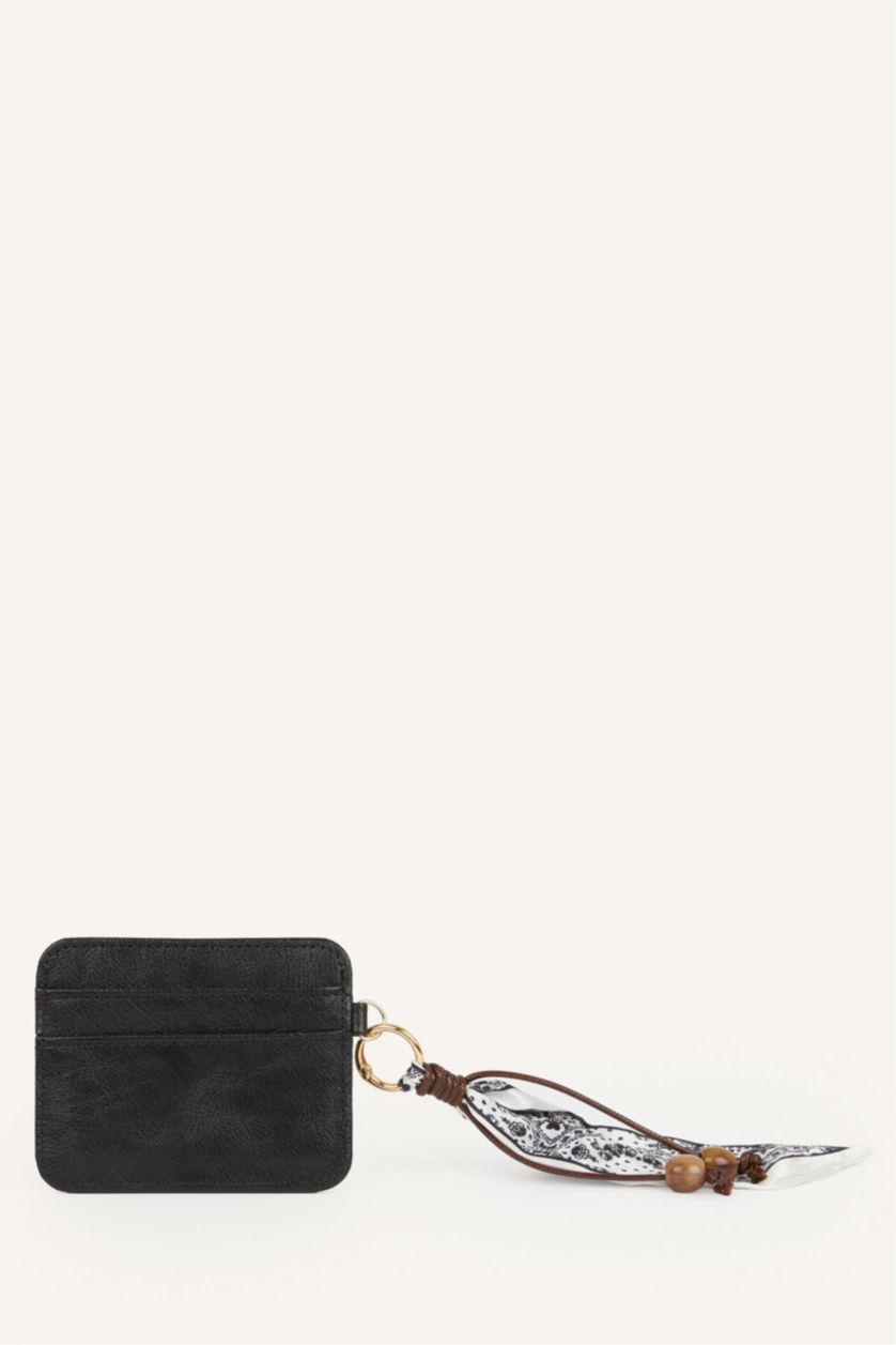 Women Black Woman Business Card Wallet