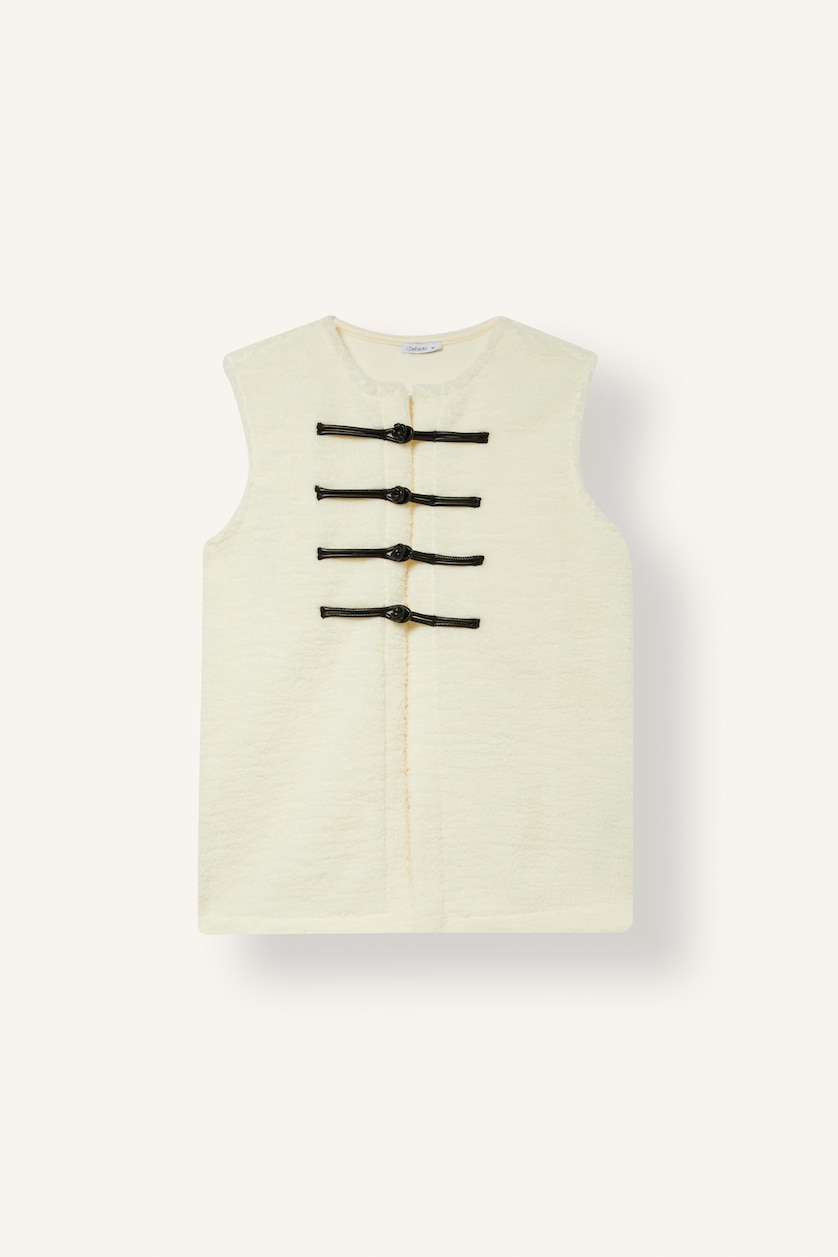 Women Ecru Regular Fit Plush Cardigan