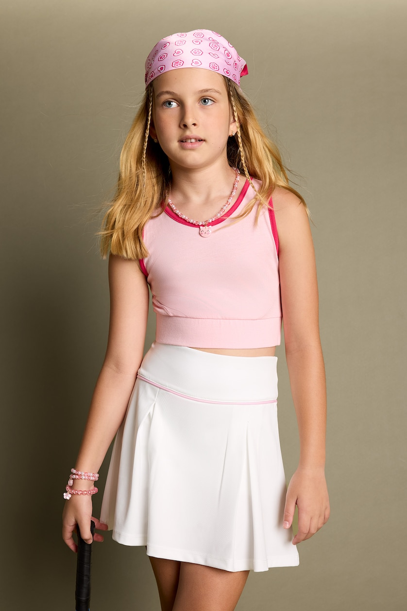 Young Girls - Teen Girls White Girl Knitted Skirt
