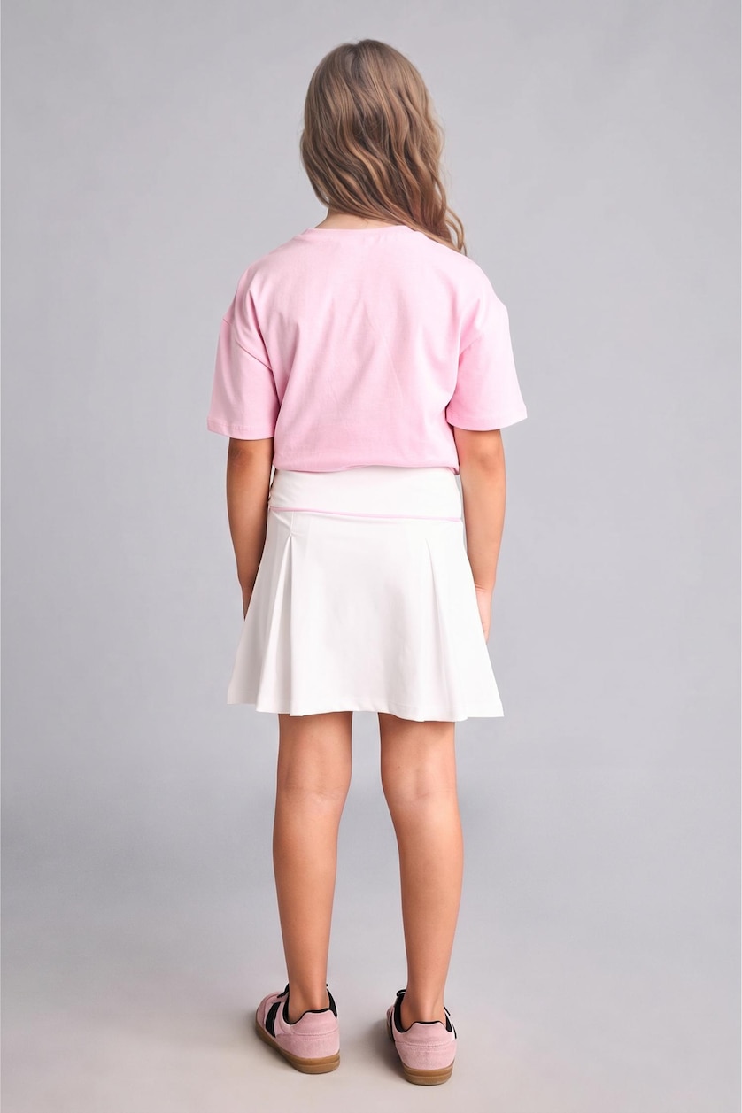 Young Girls - Teen Girls White Girl Knitted Skirt