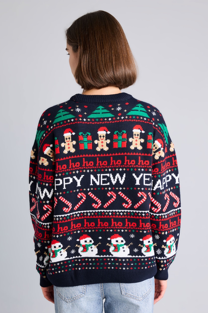Women NAVY Regular Fit Knitwear Pullover