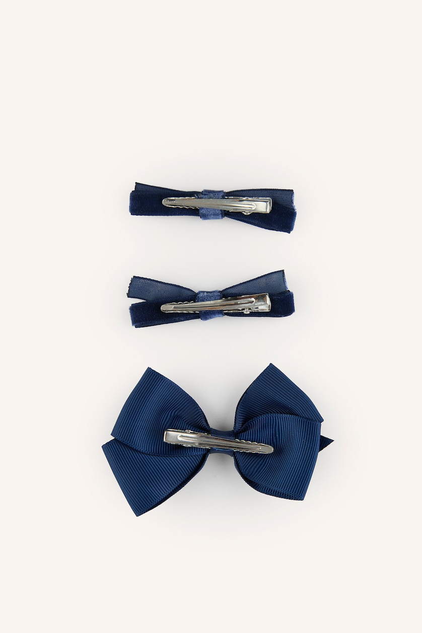 Young Girls - Teen Girls NAVY Girl 3 piece Hair Clip