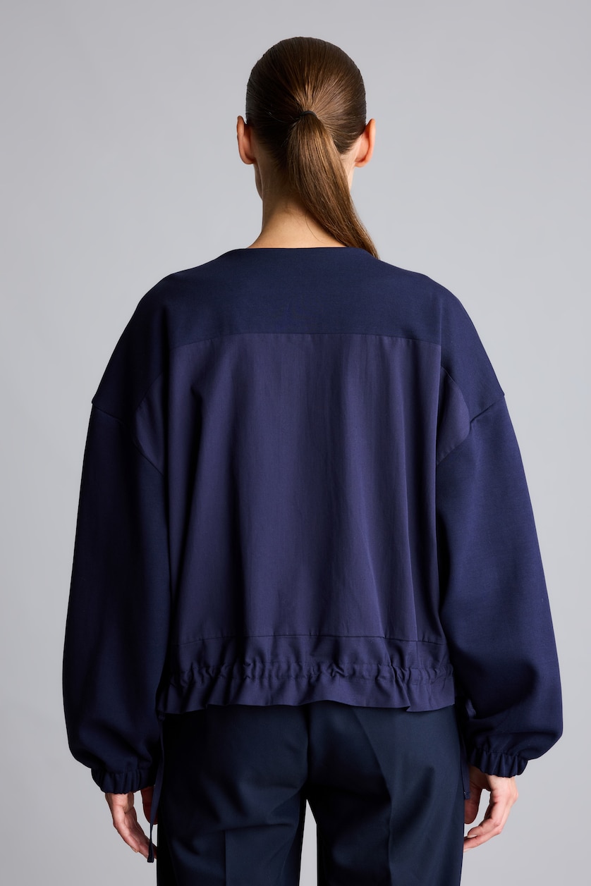 WOMAN NAVY Relax Fit Cardigan