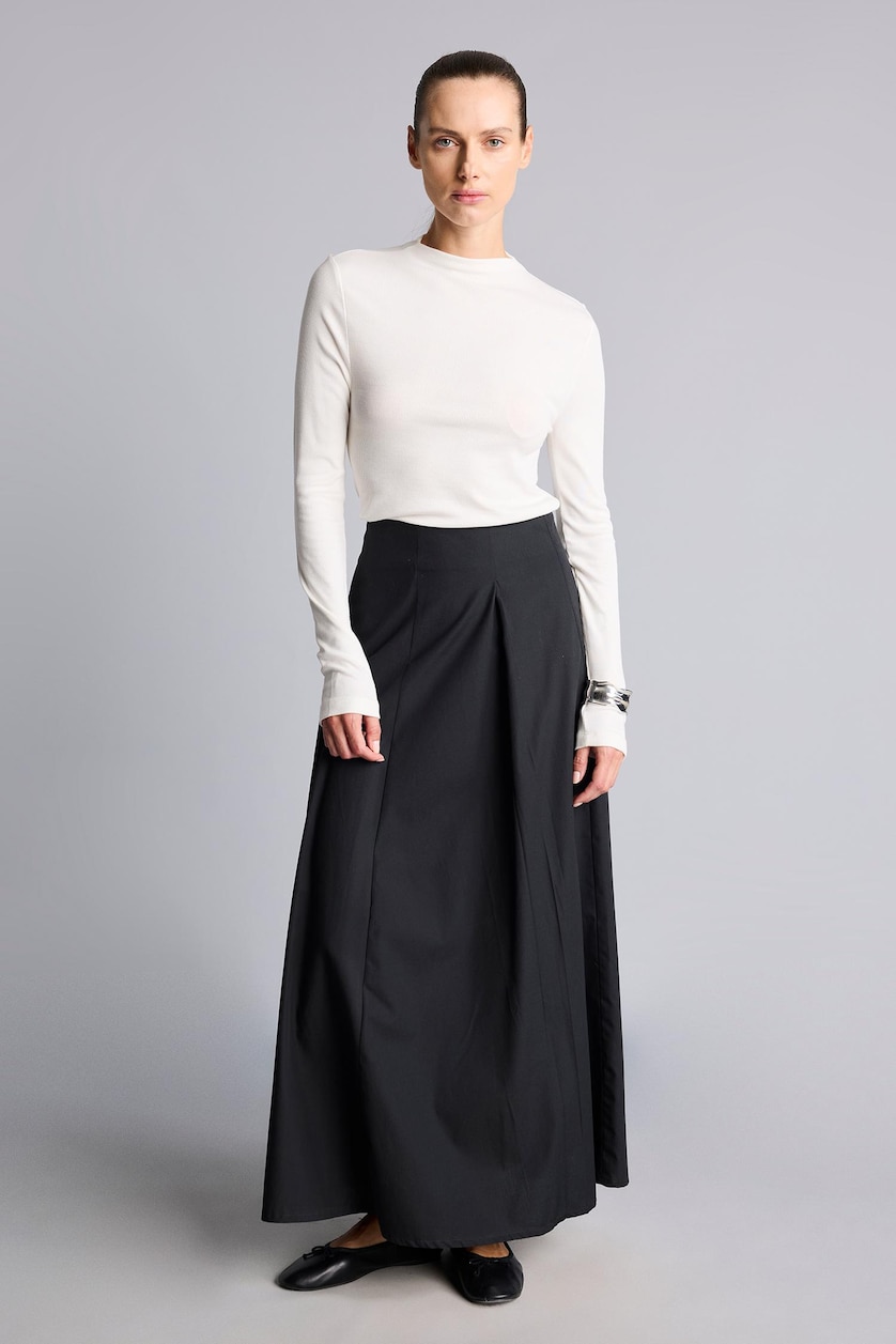 Women Ecru Slim Fit Long Sleeve Tunic