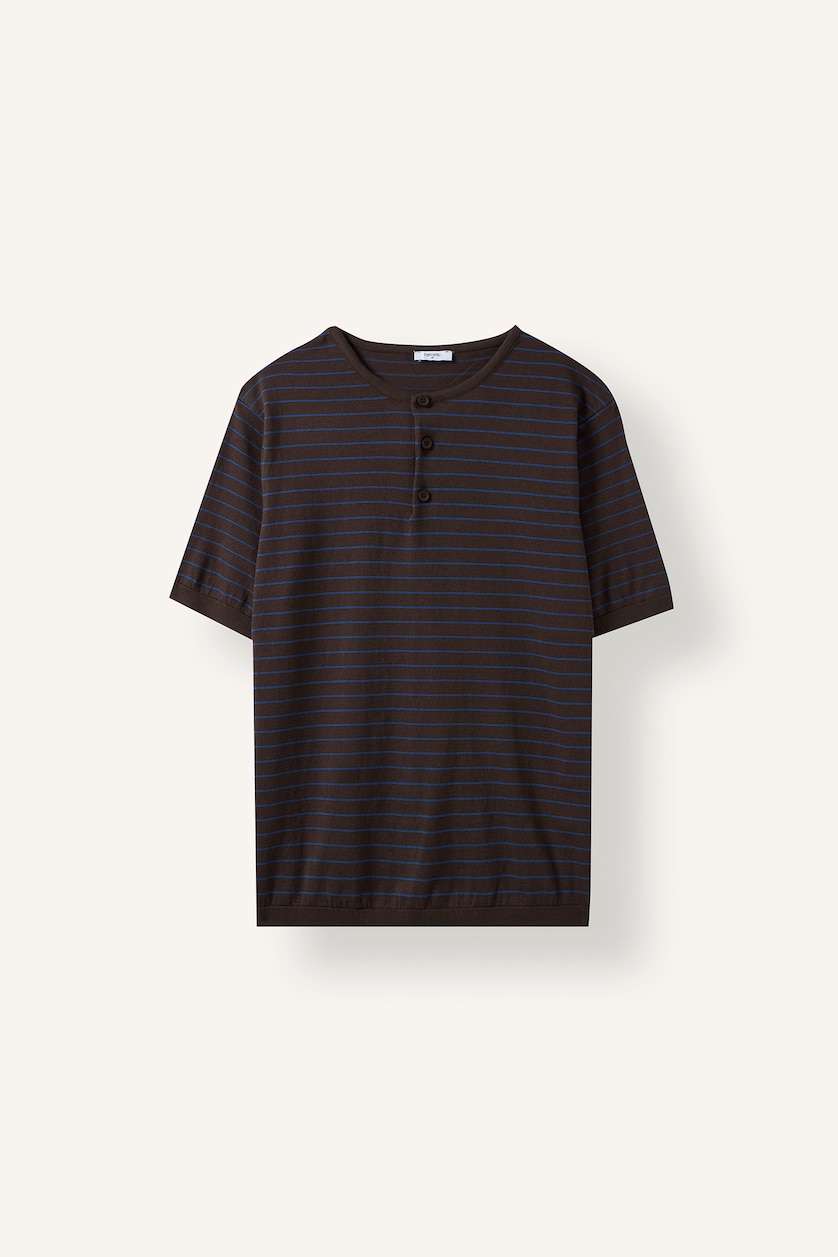رجالي بني Standard Fit Short Sleeve T-Shirt