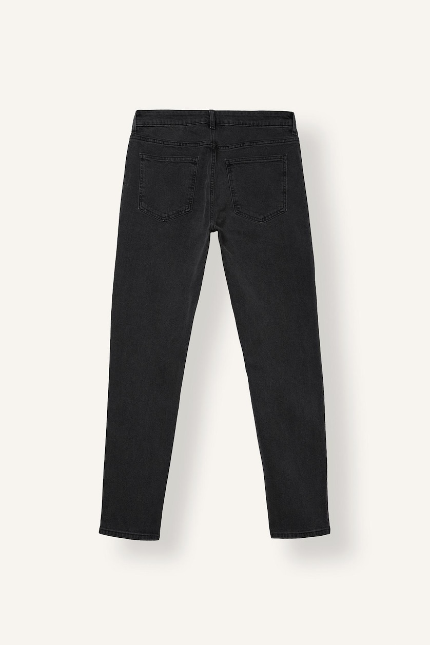 MAN Anthracite Pedro Slim Fit Regular Waist Slim Leg Jeans