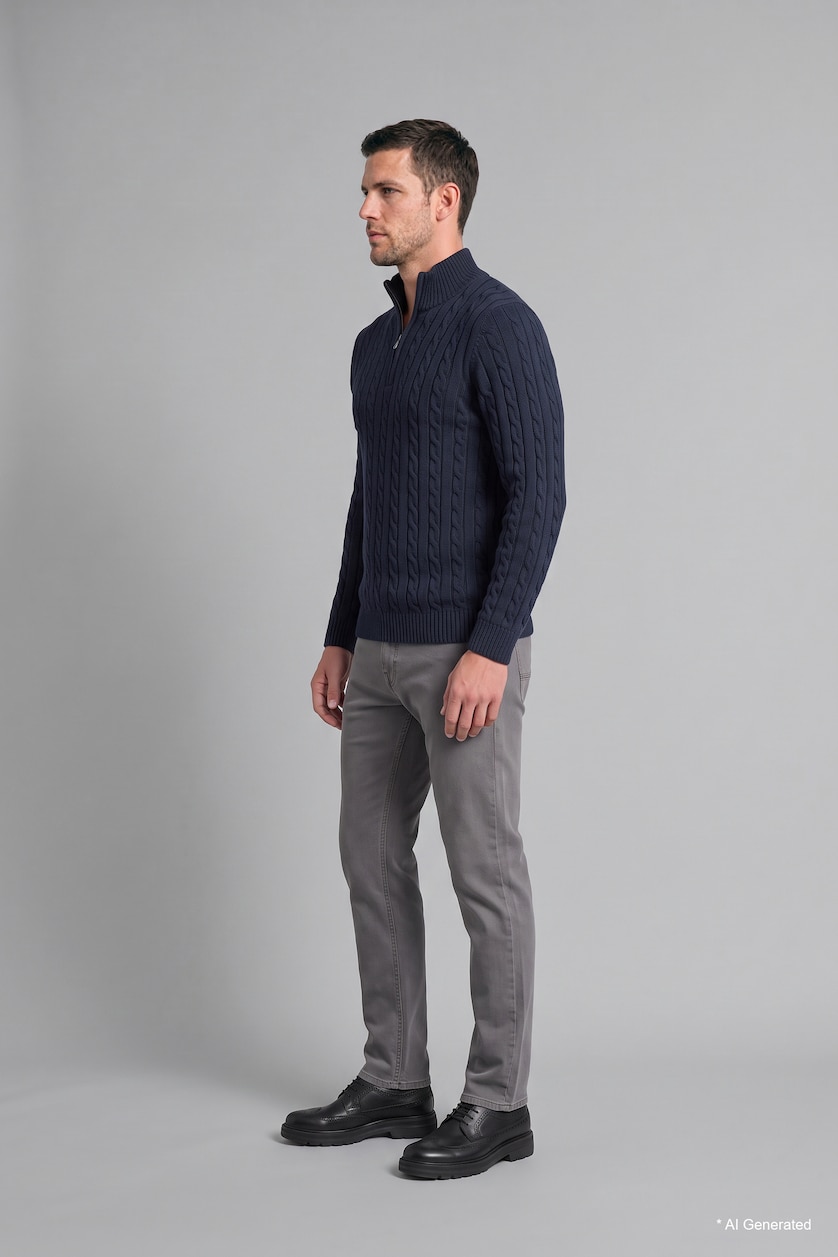 MAN Grey Sergio Regular Fit Mid Waist Straight Leg Jeans