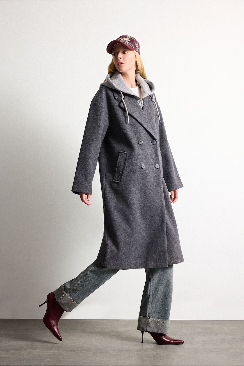 Women Anthracite Button up Cachet
