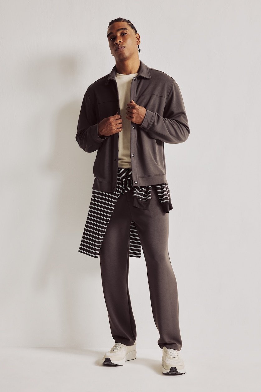 Men Brown Standard Fit modal Jogger