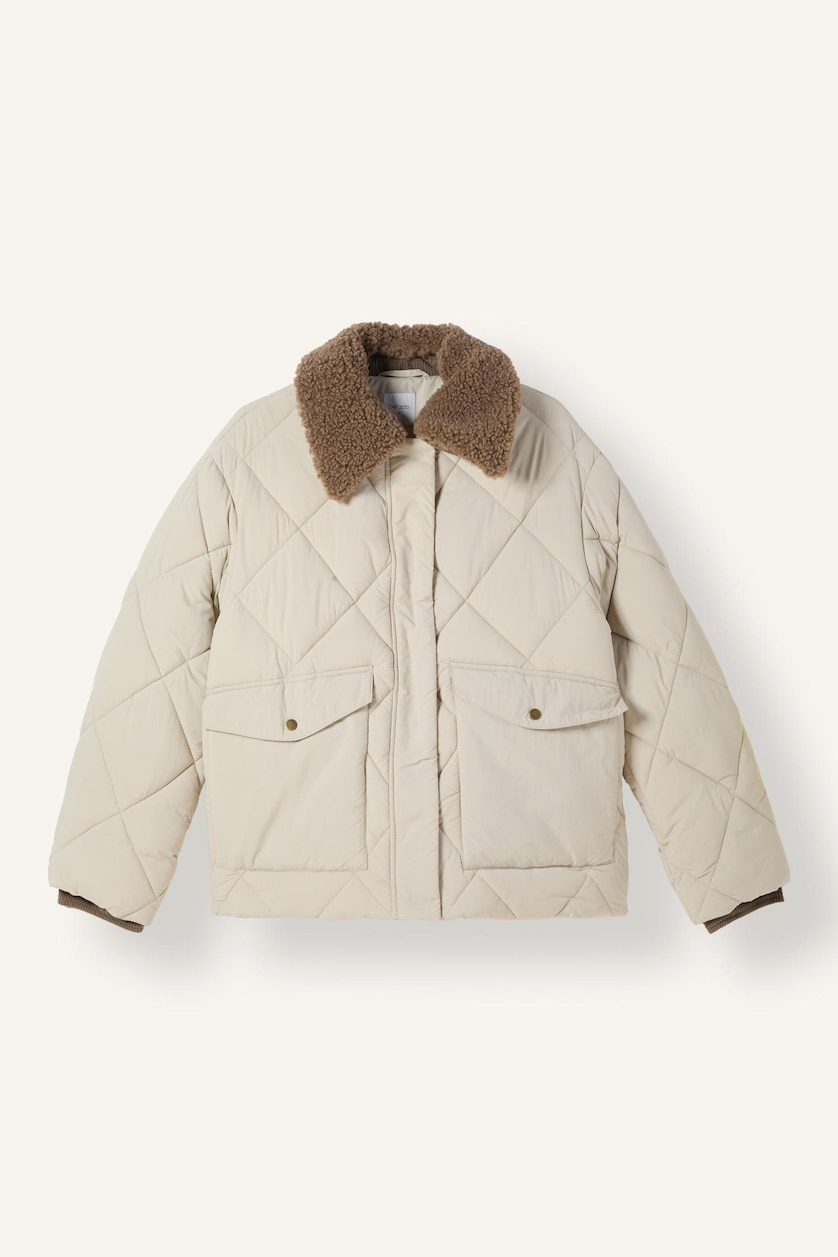 Женщины Бежевый Парка Regular Fit